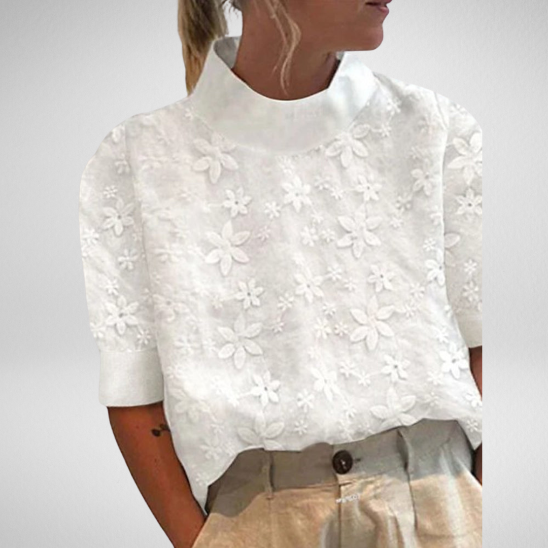 Elodie | Elegant Embroidered Blouse