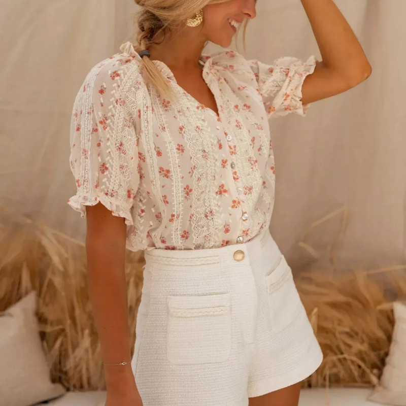 Cleo | Elegant Floral Blouse
